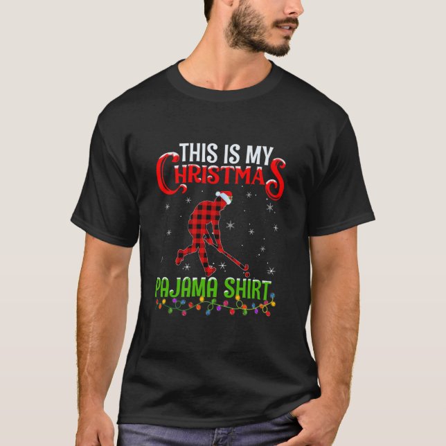 Das ist mein Pajama Field Hockey Player T-Shirt (Vorderseite)