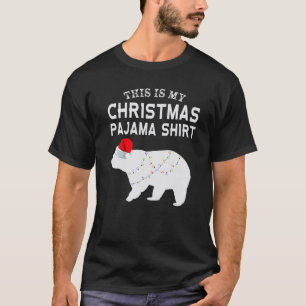 Das ist mein Pajama Polar Bären-Weihnachtsfest T-Shirt