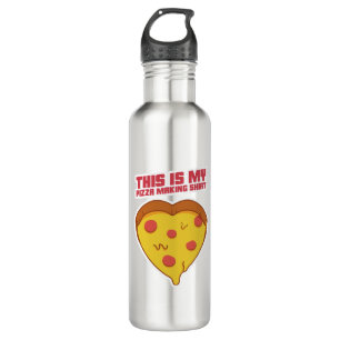 Das ist mein Pizza Machendes Shirt Herz Edelstahlflasche