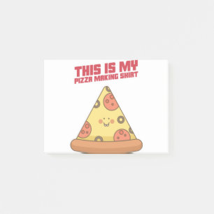Das ist mein Pizza Machendes Shirt Herz Post-it Klebezettel