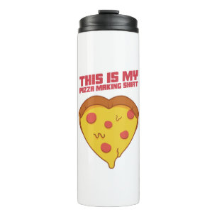 Das ist mein Pizza Machendes Shirt Herz Thermosbecher
