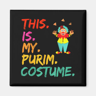 Das ist mein Purim-Kostüm, lustiger Clown Magnet