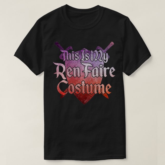 DAS IST MEIN REN FAIRE COSTUME Funny Renaissance F T-Shirt (Design vorne)