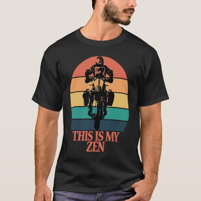 Das ist mein Retro-Motorrad-Abenteuer L T-Shirt (Vorderseite)