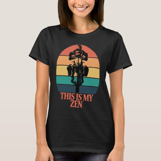 Das ist mein Retro-Motorrad-Abenteuer L T-Shirt (Vorderseite)