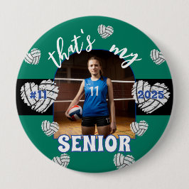 Das ist mein Senior Volleyball-Spieler für Eltern Button