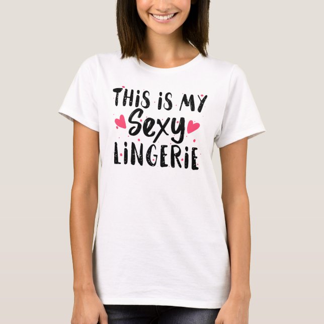 Das ist mein sexy Lebkuchen Sassy Funny Night Slee T-Shirt (Vorderseite)