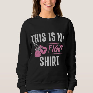 Das ist mein Shirt, das Boxhandschuhe mit rosa Str Sweatshirt