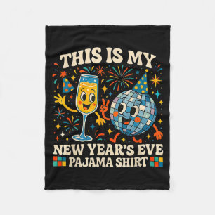Das ist mein Silvester-Pyjama Lustiges Retro-Gesch Fleecedecke