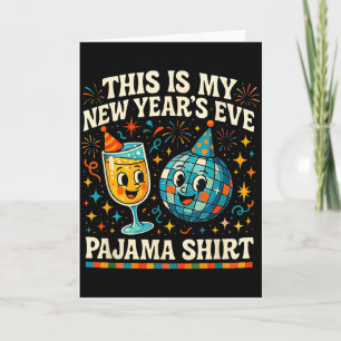 Das ist mein Silvester-Pyjama Lustiges Retro-Gesch Karte
