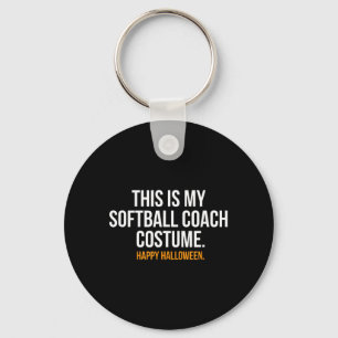 Das ist mein Softball-Trainer-Kostüm lustiger Hall Schlüsselanhänger