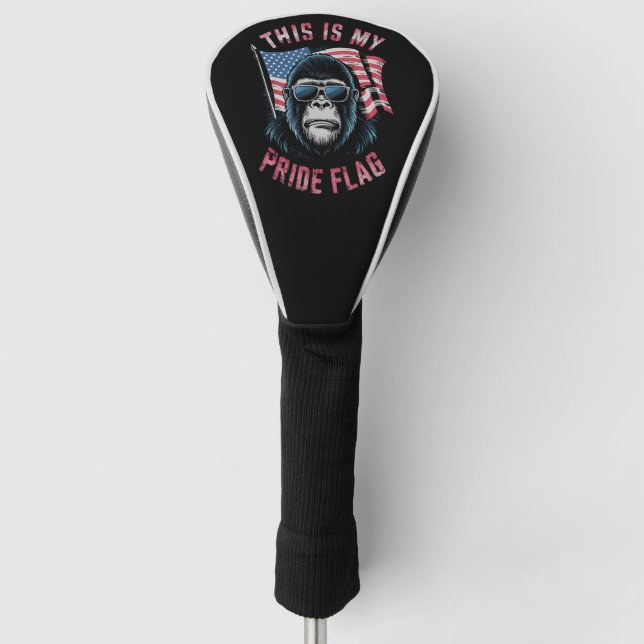 Das ist mein Stolz Flag American Flag Bigfoot Golf Headcover (Vorderseite)