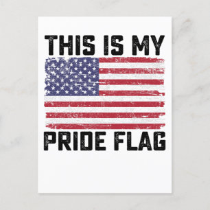 Das ist mein Stolz Flag USA Einladungspostkarte