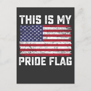 Das ist mein Stolz Flag USA Einladungspostkarte