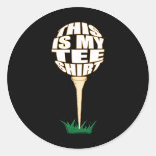 Das ist mein Tee Golfer Lustiger Golf Runder Aufkleber