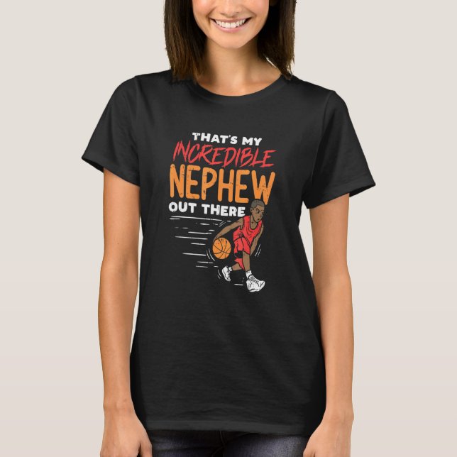 Das ist mein unglaublicher Nephew - Basketball-Tan T-Shirt (Vorderseite)