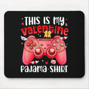 Das ist mein Valentins-Pyjama-Videospiel-Gamer-Jun Mousepad