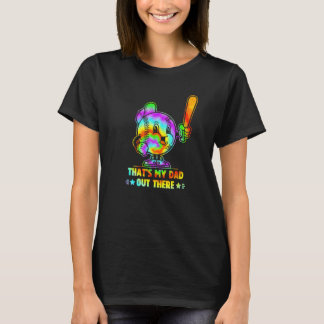 Das ist mein Vater da draußen Retro Gefärbte Krawa T-Shirt
