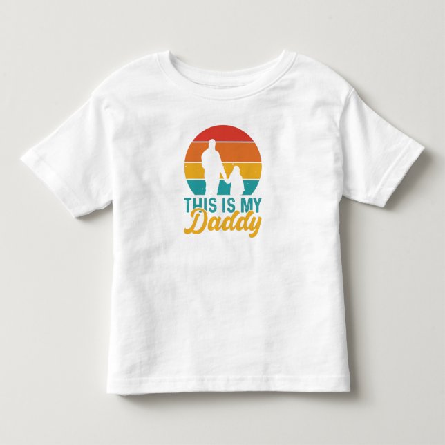 Das ist mein Vater Kleinkind T-shirt (Vorderseite)