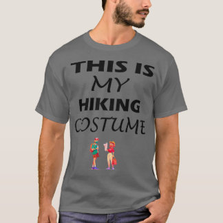 Das ist mein Wanderkostüm BLACK Funny Wanderangebo T-Shirt