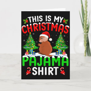 Das ist mein Weihnachten Groundhogs Xmas Liebhaber Karte