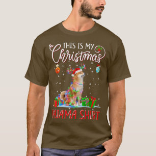 Das ist mein Weihnachten Pajama Shiba Inu Christma T-Shirt
