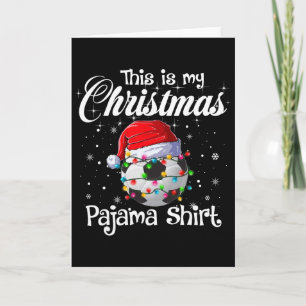 Das ist mein Weihnachten-Pyjama-Fußball-Weihnachts Karte