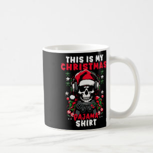 Das ist mein Weihnachten-Pyjama-Videospiel-Skelett Kaffeetasse