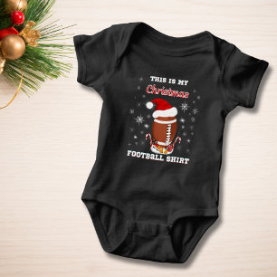 Das ist mein Weihnachts-Fußball-Shirt mit Snacks Baby Strampler