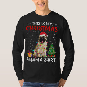 Das ist mein Weihnachts-Mops Pajama Xmas Lights Co T-Shirt