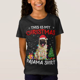 Das ist mein Weihnachts-Mops Pajama Xmas Lights Co T-Shirt