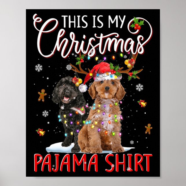 Das ist mein Weihnachts-Pajama Apoo Weihnachtslich Poster (Vorne)