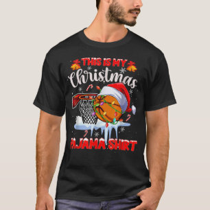 Das ist mein Weihnachts-Pajama-Basketball-Weihnach T-Shirt