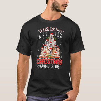 Das ist mein Weihnachts-Pajama-Bulldog Santa Tree  T-Shirt