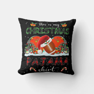 Das ist mein Weihnachts Pajama Cleveland Football Kissen