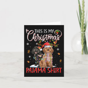 Das ist mein Weihnachts Pajama Cockapoo Christmas Karte