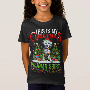Das ist mein Weihnachts-Pajama-Dalmatiner Dog Chri T-Shirt