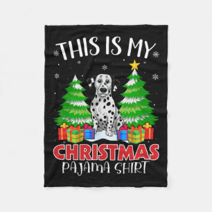 Das ist mein Weihnachts-Pajama-Dalmatiner Dog Xmas Fleecedecke