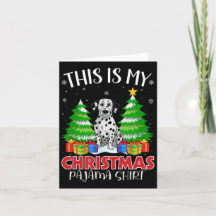 Das ist mein Weihnachts-Pajama-Dalmatiner Dog Xmas Karte