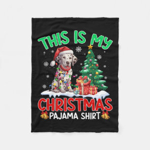 Das ist mein Weihnachts-Pajama-Dalmatiner-Liebhabe Fleecedecke