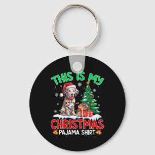 Das ist mein Weihnachts-Pajama-Dalmatiner-Liebhabe Schlüsselanhänger