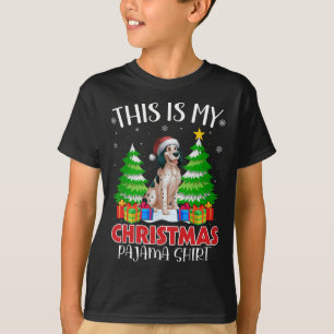 Das ist mein Weihnachts Pajama Englisch Setter Dog T-Shirt