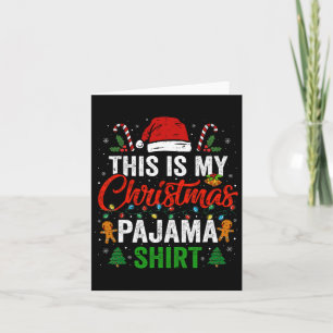 Das ist mein Weihnachts Pajama Fun Xmas Pjs Männer Karte
