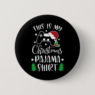 Das ist mein Weihnachts Pajama Funny Video Game Ch Button