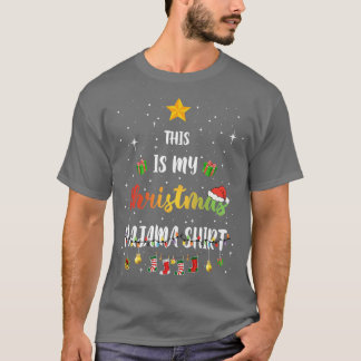 Das ist mein Weihnachts Pajama Funny Xmas Lichtbau T-Shirt