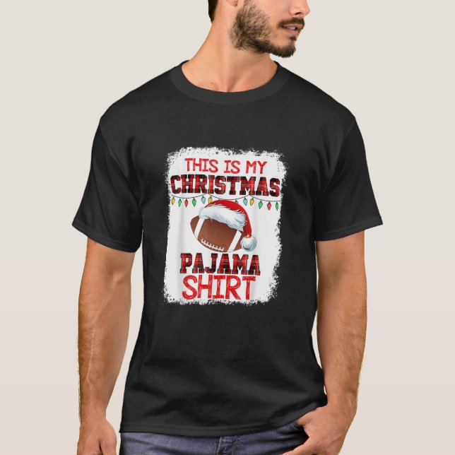 Das ist mein Weihnachts-Pajama-Fußball-Match Fami T-Shirt (Vorderseite)