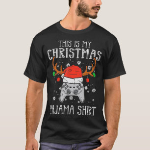 Das ist mein Weihnachts Pajama Gamer Xmas PJs Boys T-Shirt