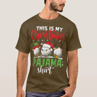 Das ist mein Weihnachts-Pajama-Golf-Rentier Santa  T-Shirt