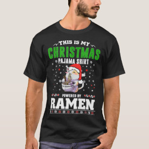 Das ist mein Weihnachts Pajama Kawaii Ramen Anime T-Shirt
