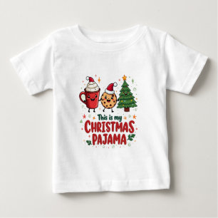 Das ist mein Weihnachts-Pajama-Kekse Heiße Schokol Baby T-shirt